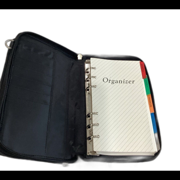 Women’s Purse Organizer with Shoulder Strap Wrist Strap Color Black - Picture 4 of 4